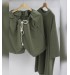 CONJUNTO OVERSIZED VERDE MILITAR 